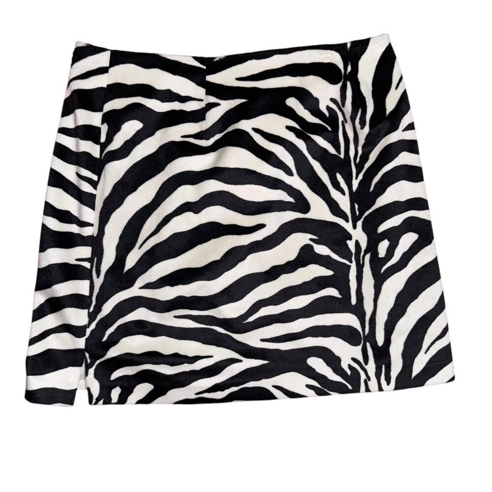 Zebra Print Mini Skirt